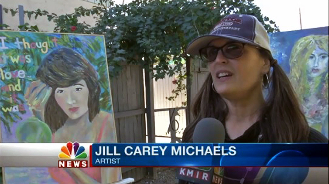 NBC Interview Jill Carey Michaels Paintings